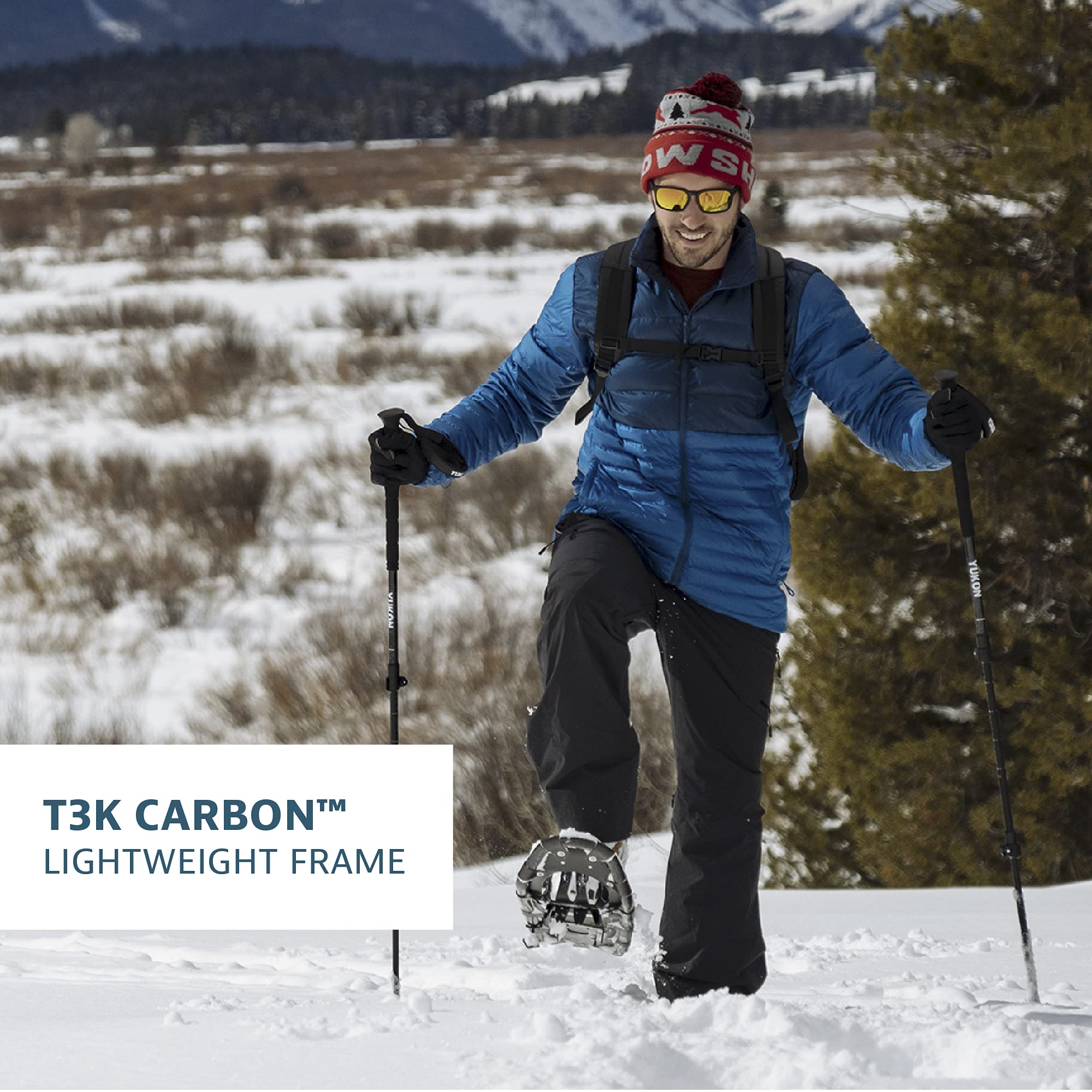 Yukon Charlie's Carbon Spin Snowshoe, 8-inch x 25-inch