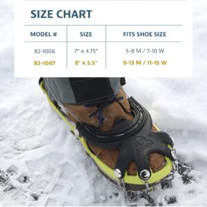 Yukon Charlie's Slip Nots Traction - Spin, Large/X-Large, Ice Shoe Spikes for Hiking Boots