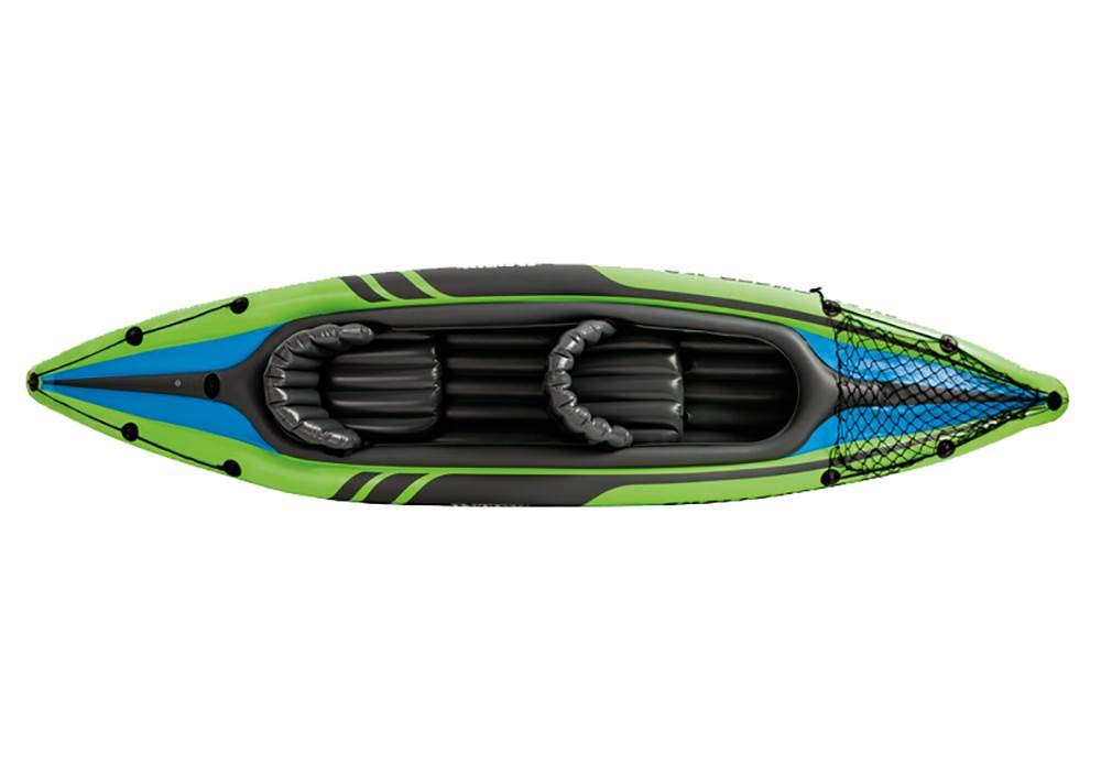 Intex Challenger K2 2-Person Inflatable Sporty Kayak + Oars And Pump (2 Pack)