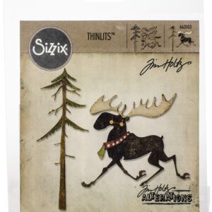 Sizzix Thinlits Dies Merry Moose by Tim Holtz, 7-Pack, Multicolor