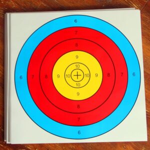 Archery Targets Paper Targets 30Pcs 16x16inch Bow and Arrow Targets for Shooting Archery Accessories Ideal for Match and Daily Practice Use Outdoor Shooting Face, Arrow Shoot Practicer