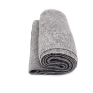 State Cashmere Unisex Ribbed Knit Scarf Made with 100% Pure Inner Mongolian Cashmere - Elegant, Soft, & Versatile - Ultra Warm Winter Accessories - (Pale Charcoal, 70"x7")