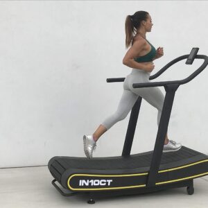 IN10CT (Intensity) Health Runner Curved Manual Treadmill - Non Motorized Treadmill with Curved Running Platform