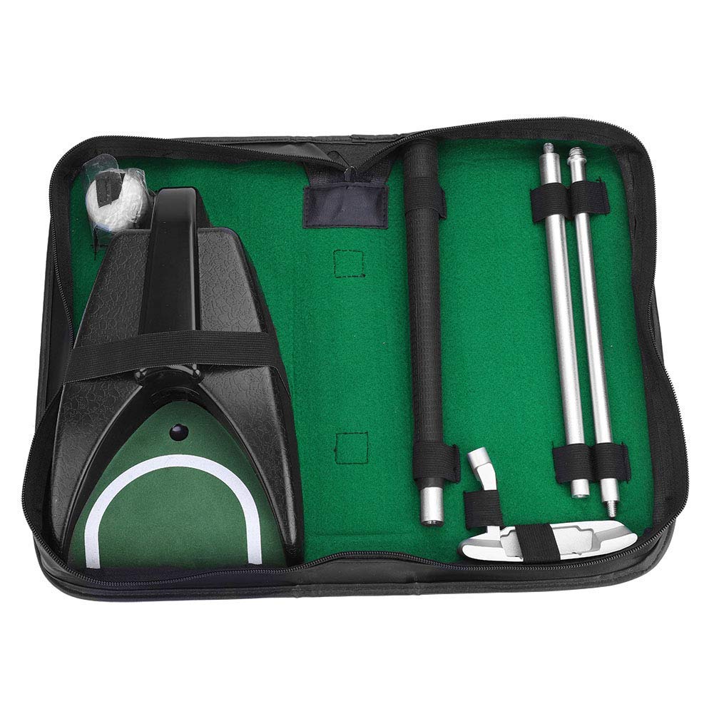 Practice Trainer Set, Automatic Putting Cup, Portable Putter Practice Kit with Ball Automatic Putting Cup and Right Hand Lever for Indoor Outdoor Training Putter Practice