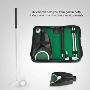 Practice Trainer Set, Automatic Putting Cup, Portable Putter Practice Kit with Ball Automatic Putting Cup and Right Hand Lever for Indoor Outdoor Training Putter Practice