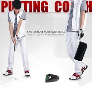 Practice Trainer Set, Automatic Putting Cup, Portable Putter Practice Kit with Ball Automatic Putting Cup and Right Hand Lever for Indoor Outdoor Training Putter Practice