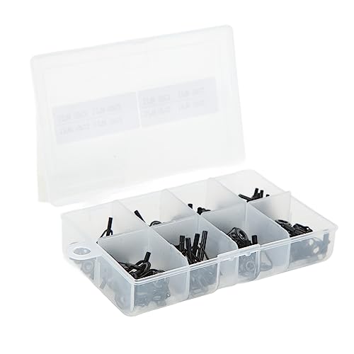 Fishing Rod Guides, 80PCS Fishing Rod Repair Kit Sea Heavy Duty Boat Fishing Rod Guides Top Tips