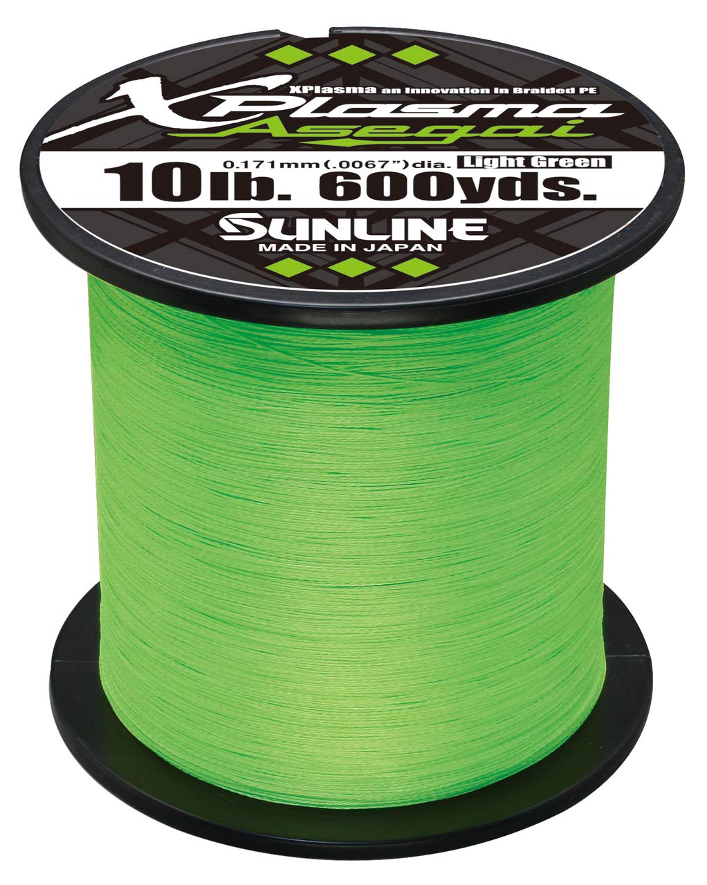 Sunline 63043226 Xplasma Asegai, Light Green, 16LB Test/600 YD