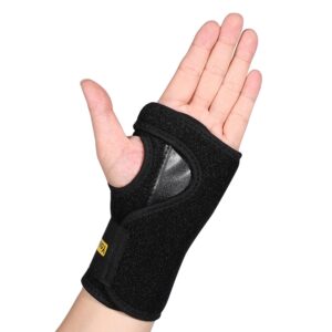 Walfront Wrist Brace Left Hand Adjustable Wrist Splint Brace Carpal Tunnel Breathable Neoprene Night Sleep Splint Brace 9'' Wrist Belt Band for Workout Fitness Injury Recovery Prevention