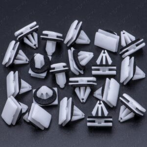 Rexka 20pcs Exterior Rocker Moulding Clips for Ford Escape F-150 MKC Ranger W715201-S300 W716351-S300