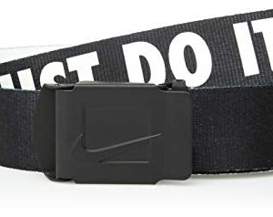 Nike Men's Standard Just Do It Reversible Web, Black, O/S