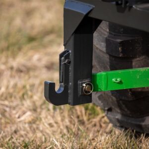 Titan Attachments 3 Point Quick Hitch Adaption to Category 1 Tractors, 3000 LB Lifting Capacity, 27.5" Between Lower Arms, 14.5" ~17.5" Level Adjustment, Black Finish