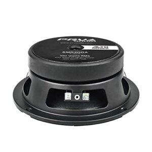 PRV AUDIO 6.5 Inch Shallow Midrange Speaker, 6MR200A, 200 Watts, 8 Ohm Shallow Mount Car Audio Slim Speaker, 1.5 in Voice Coil, Compact for Doors (Single)