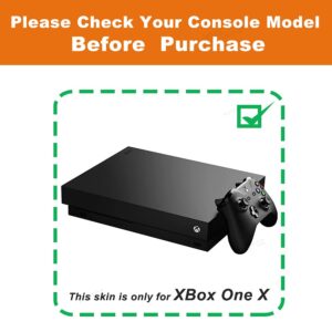 FOTTCZ Whole Body Vinyl Sticker Decal Cover for Xbox One X Console and 2PCS Controllers Triangle Composition