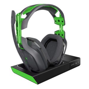 astro gaming a50 wireless dolby gaming headset - black/green - xbox one + pc (renewed)