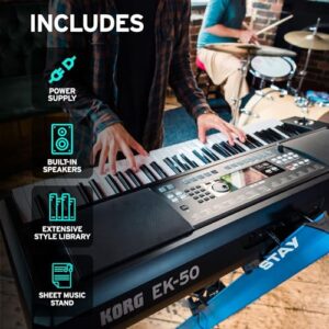 Korg, 61-Key Keyboards & Pianos (EK50)