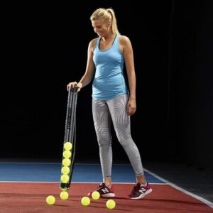 Franklin Sports Pickleball Retriever Tube + Ball Holder - 12 Ball Pickleball Ball Hopper + Picker Upper - Pickleball Accessories + Gear