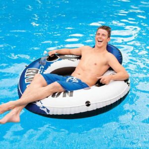 Intex River Run 1 Person Inflatable Floating Tube Lake/Pool/Ocean Raft (5 Pack)