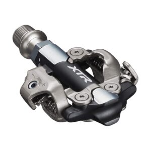 shimano pd-m9100; xtr; spd flat bike pedal; cleat set included