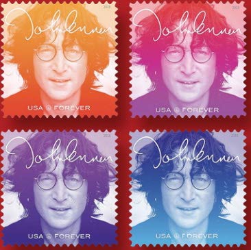 John Lennon Commemorative Forever Postage Stamps USPS