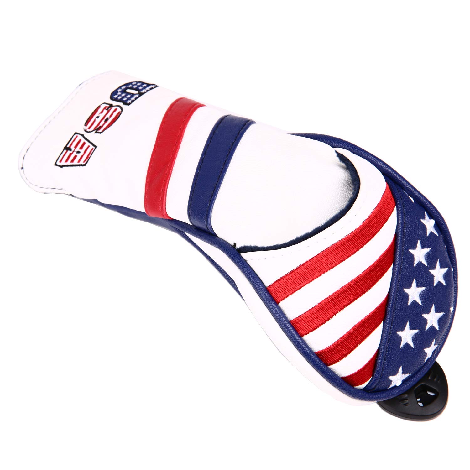 USA Stars and Stripes Golf Hybrid Head Covers with Interchangeable Number Tags Golf Builder