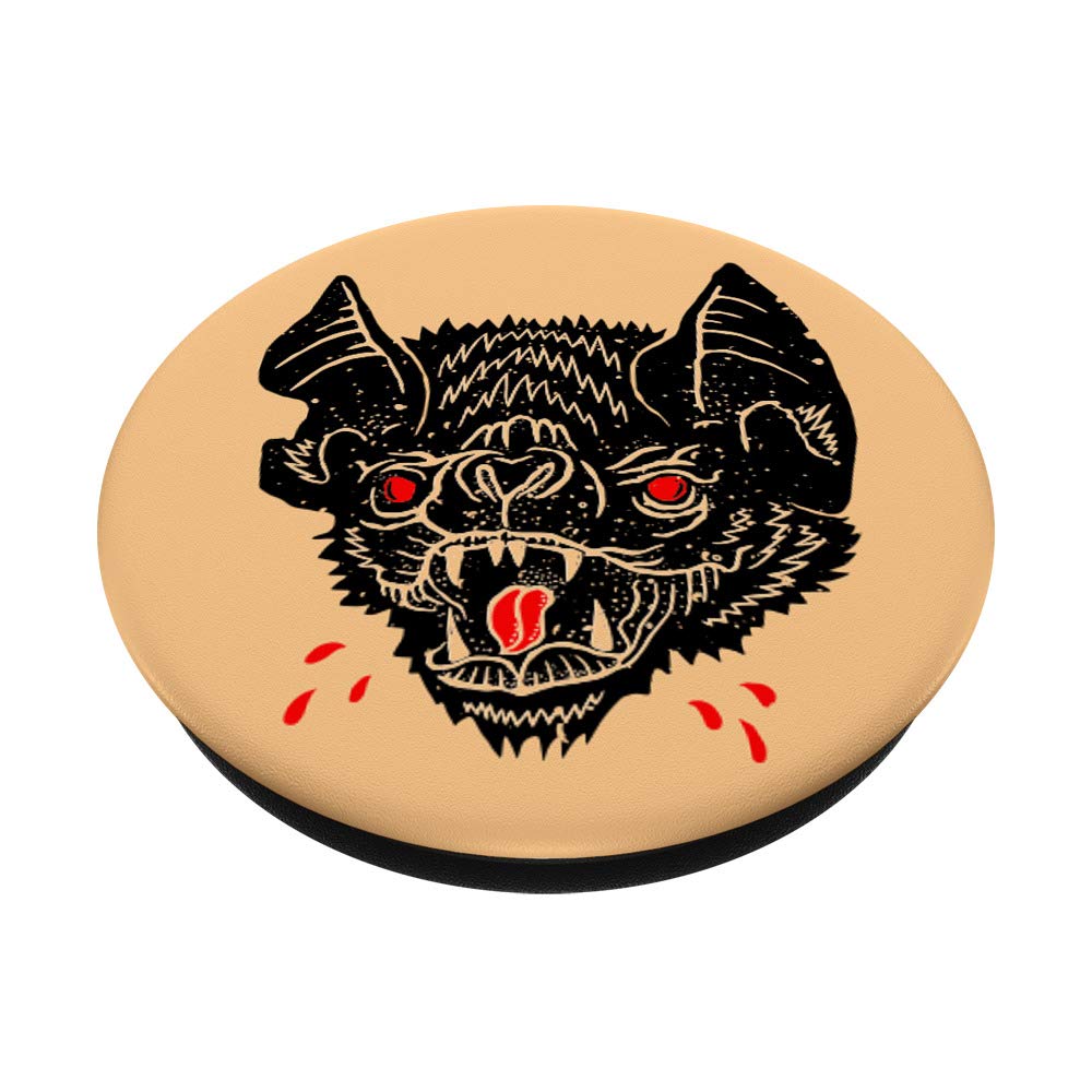 Creepy Spooky Halloween Vampire Bat Blood PopSockets PopGrip: Swappable Grip for Phones & Tablets