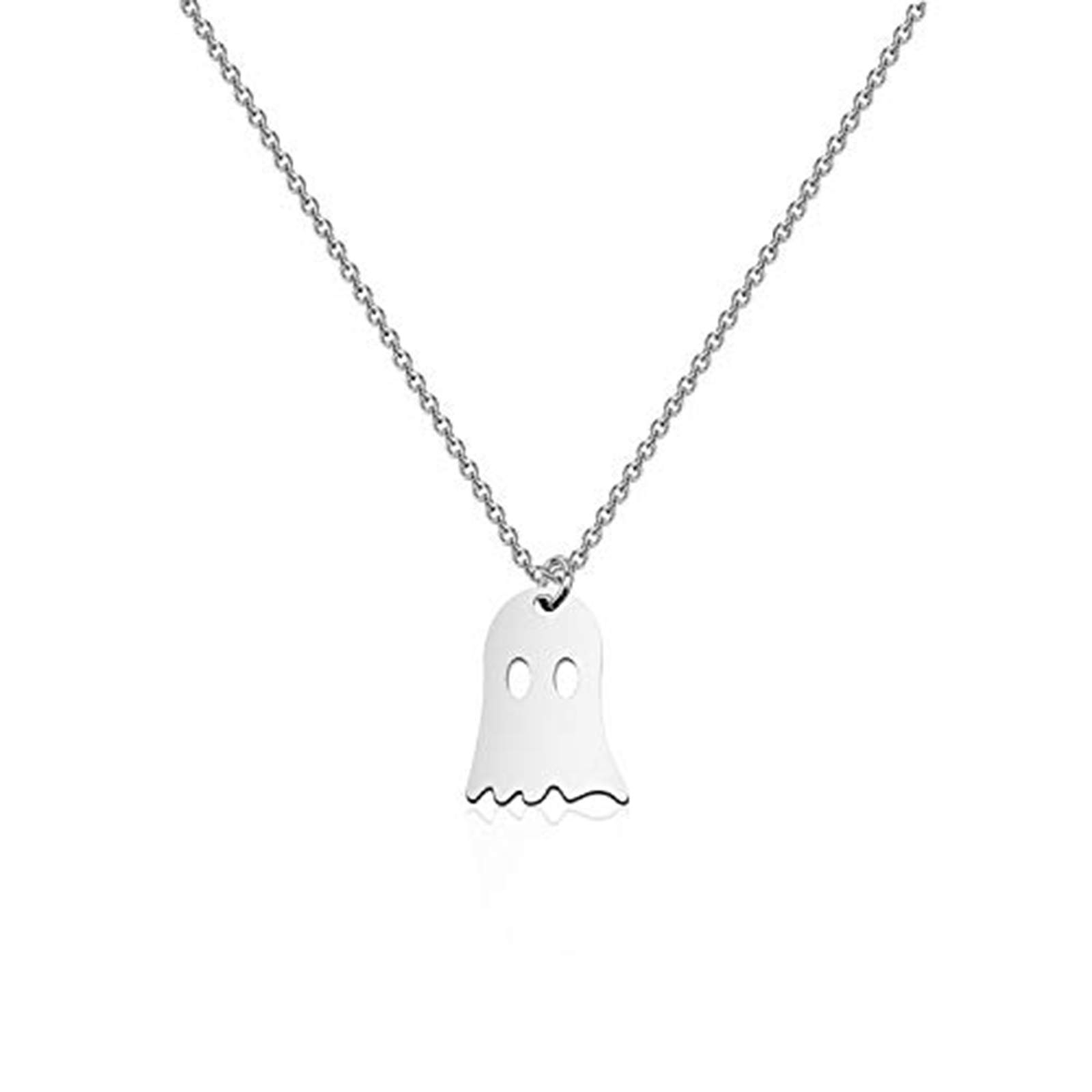 BNQL Tiny Cute Ghost Necklace Halloween Funny Jewelry