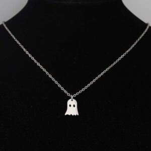 BNQL Tiny Cute Ghost Necklace Halloween Funny Jewelry