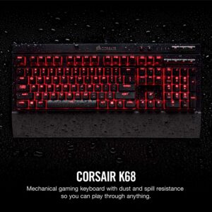 CORSAIR K68 Mechanical Gaming Keyboard Cherry MX Red (Renewed)