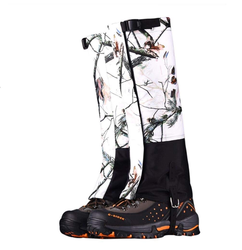 Snow Leg Gaiters Waterproof Snow Boot High Gaiters Snow Camo Legging Warmer Cover for Hiking Ski Hunting Climbing