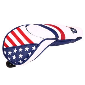 usa stars and stripes golf fairway wood head covers with interchangeable number tag golf builder