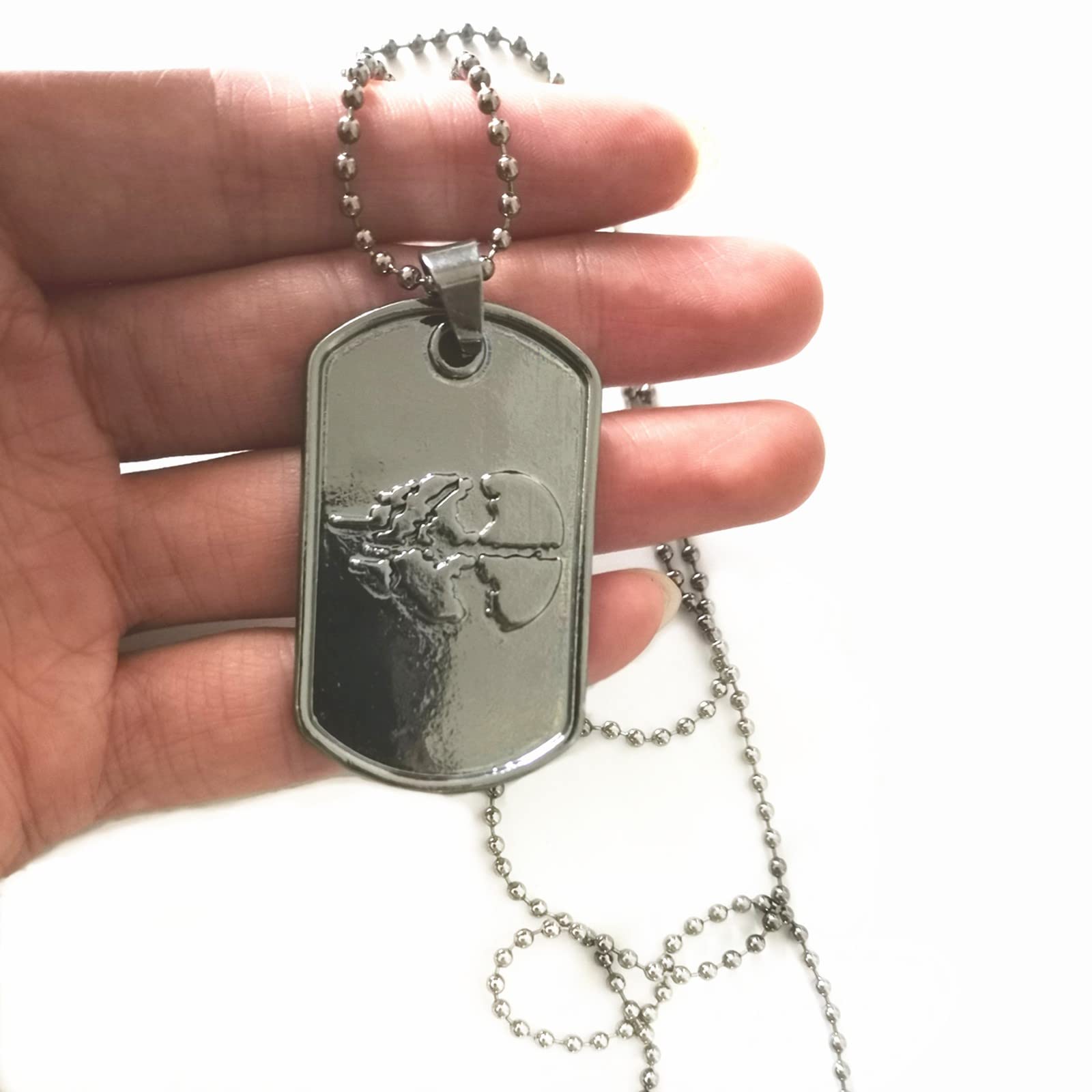 IMIKE Cod Necklace PS4 Games Limited Edition Cod Ghosts Pendant Punk Rock Accessories Cod Pendant Necklace for Men Women