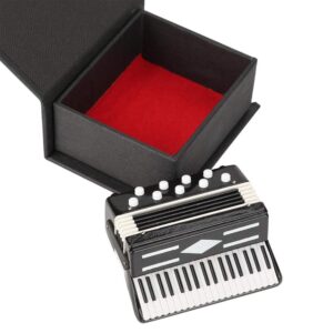 desktop decoration, mini accordion model exquisite desktop musical instrument decoration ornaments musical gift with delicate box