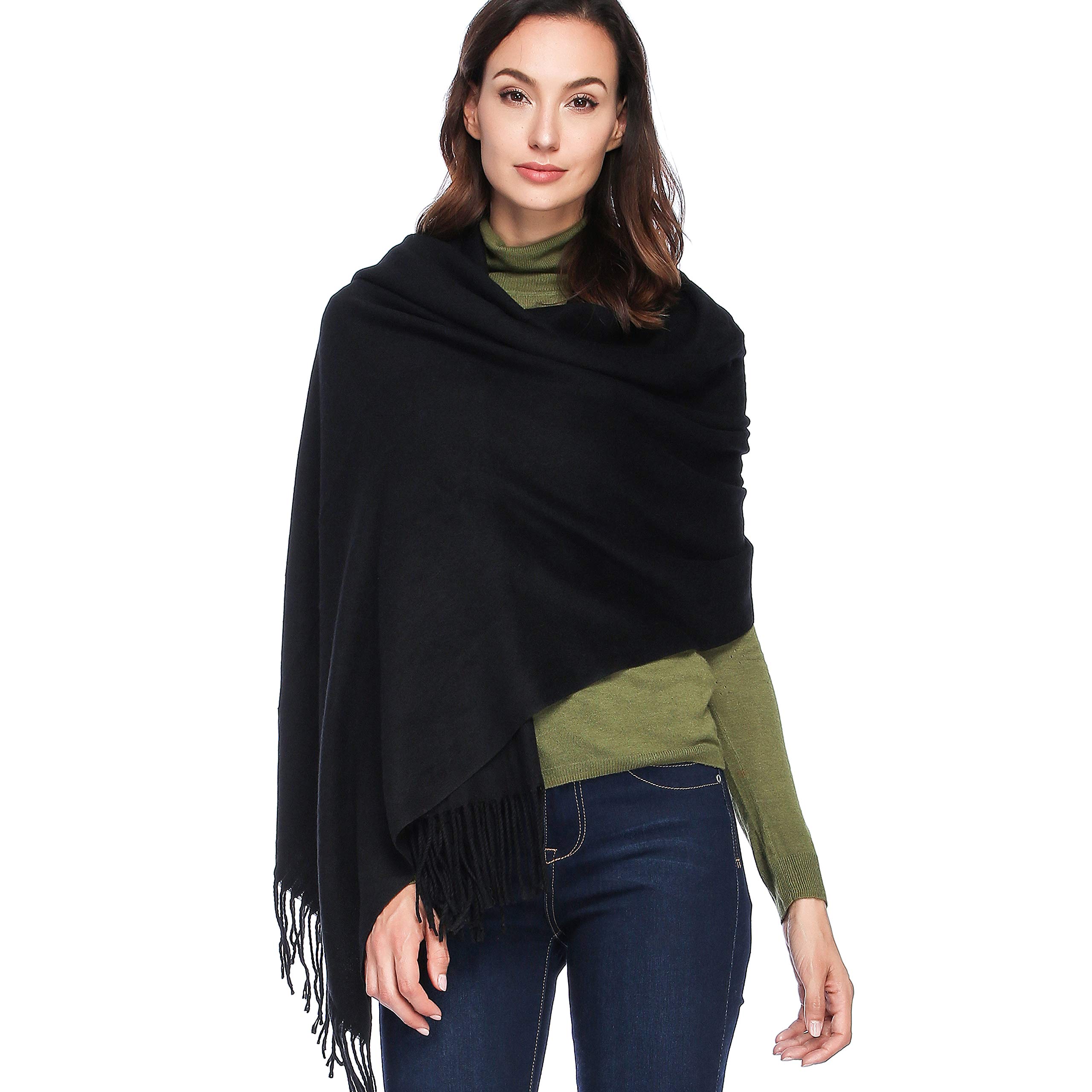 HOYAYO Wool Shawl Wraps - Extra Large Thick Soft Pashmina Scarf