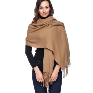 hoyayo wool shawl wraps - extra large thick soft pashmina scarf