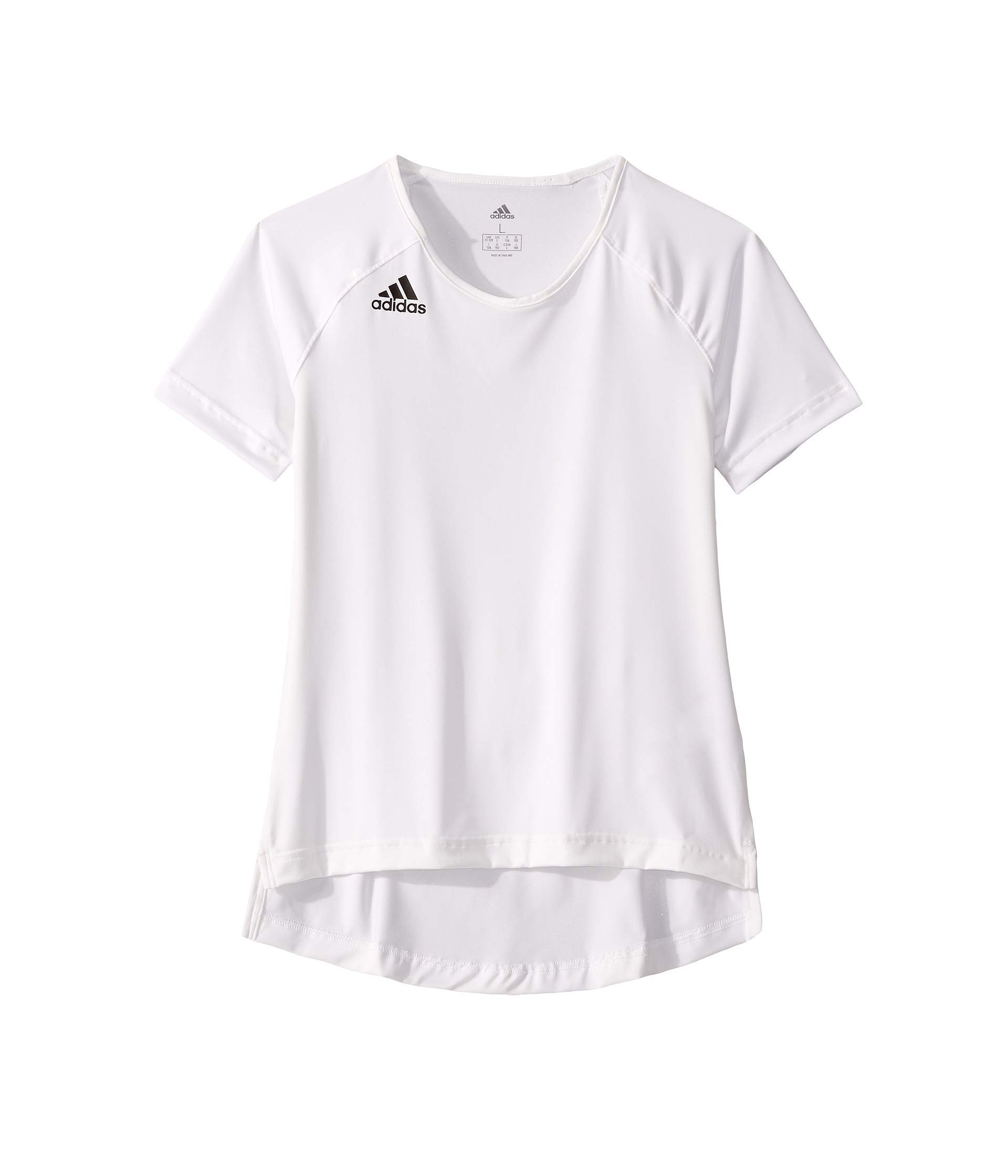 adidas unisex-youth Hi Lo Jersey White/Black Large