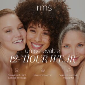 RMS Beauty “Un” Cover-Up Concealer - Organic Cream Concealer & Foundation, Hydrating Face Makeup for Healthy Looking Skin - No.22.5 (0.2 Ounce)