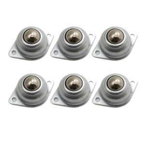 dgq 5/8" swivel ball caster roller transfers set of 6 swivel ball castor furniture trolley screw mounted round casters