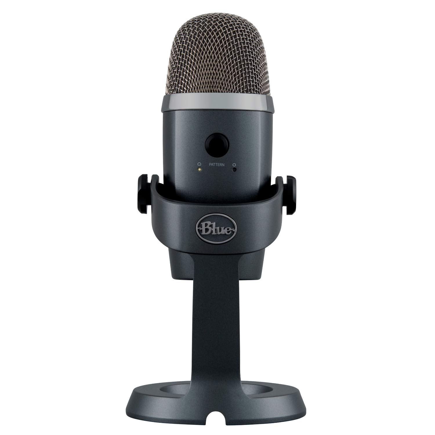 Blue Microphones Yeti Nano USB Microphone (Shadow Gray) Bundle with Studio Headphones and Pop Filter Compatible with Blue Sherpa Companion App (3 Items)