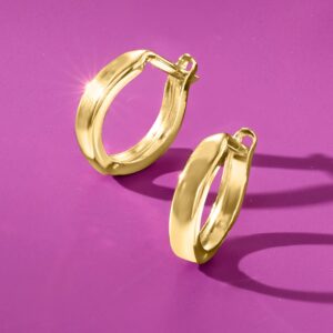 RS Pure by Ross-Simons 14kt Yellow Gold Huggie Hoop Earrings