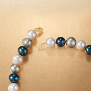 Ross-Simons 12-13mm Multicolored Cultured Pearl Necklace With 14kt Yellow Gold. 20 inches