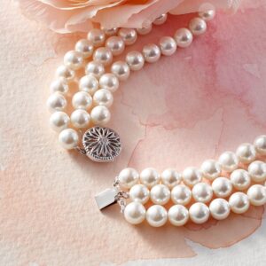 Ross-Simons 6-12mm Shell Pearl Graduated 3-Strand Necklace with Sterling Silver