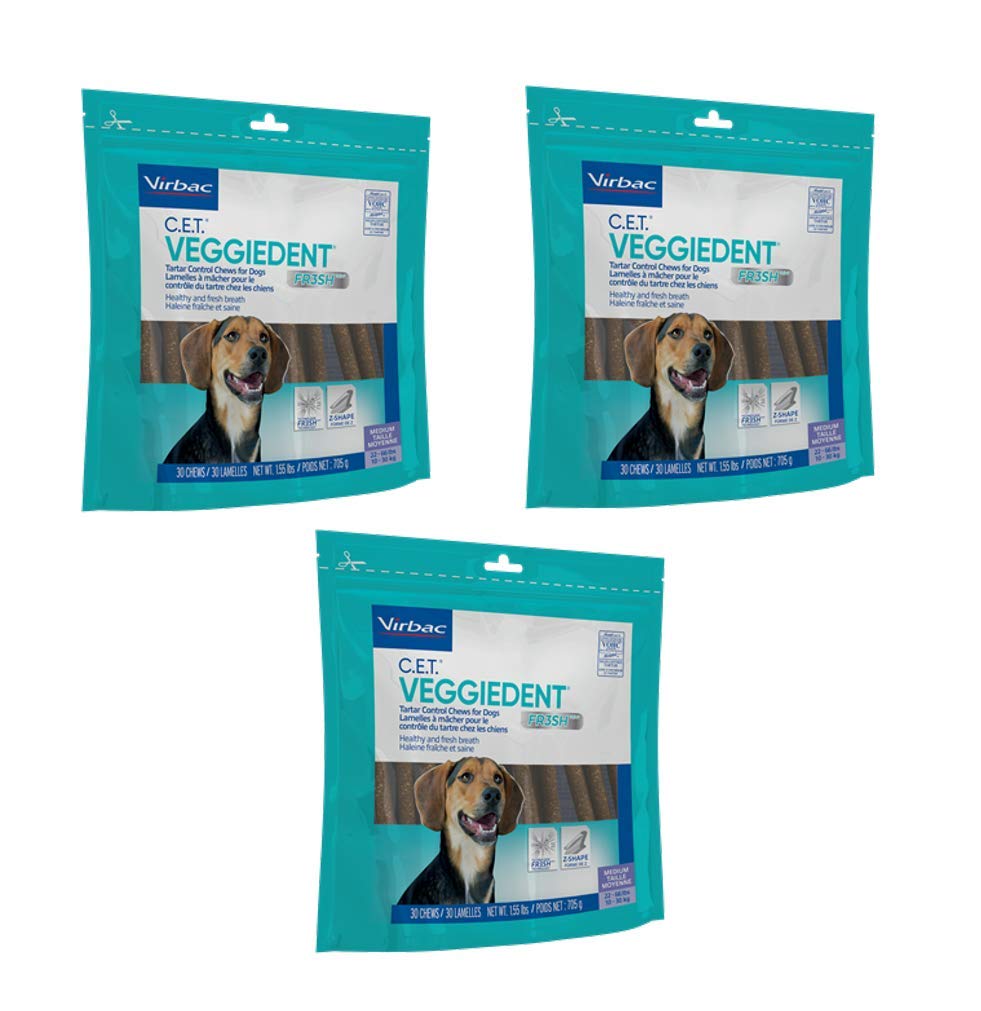 C.E.T. Veggiedent Tartar Control Chews For Dogs