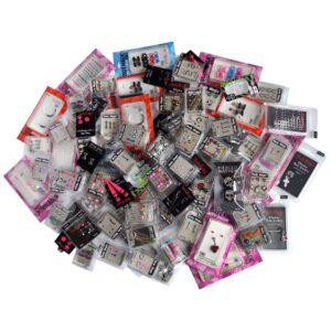 Designs by Helen Andrews Body Jewelry Value Package 100 Packs of Assorted Body Jewelry