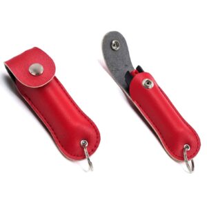 Pepper Spray Red .50oz with Artificial Leather Cases Key Chain Maximum Strength