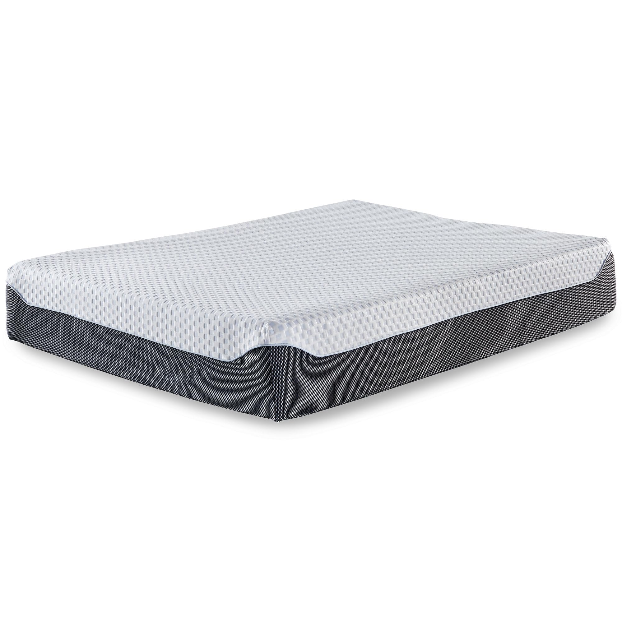 Signature Design by Ashley King Size Chime Elite 12 Inch Plush Green Tea & Charcoal Gel Memory Foam Mattress with Micro Cool Cover