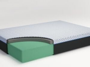 Signature Design by Ashley King Size Chime Elite 12 Inch Plush Green Tea & Charcoal Gel Memory Foam Mattress with Micro Cool Cover