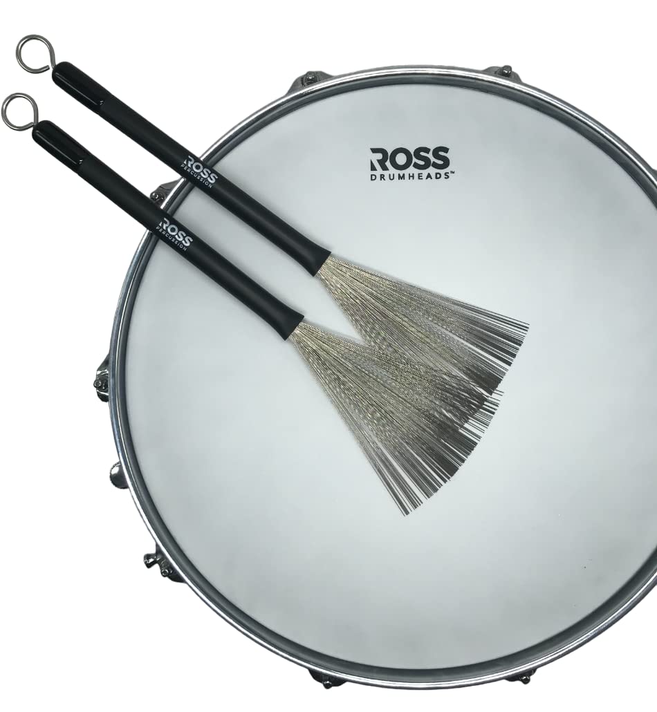 ROSS Percussion Retractable Wire Drum Brushes