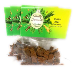 quina roja cinchona bark (peruvian bark) officinales(3 bgs14gm e/a) +2 extra bag