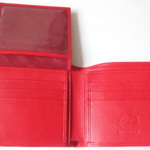 Julie Genuine Real Stingray Skin Leather Eye Man Bifold Shiny Red Wallet